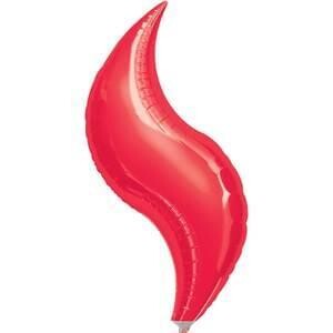 19&quot; Red Curve Shape