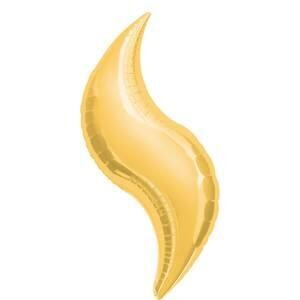 36&quot; Gold Curve Shape