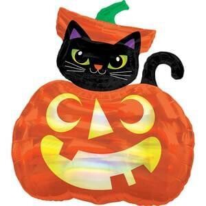Iridescent Cat and Pumpkin Super Shape