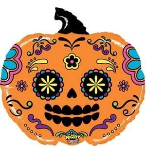 28&quot; Mighty Pumpkin Sugar Skull
