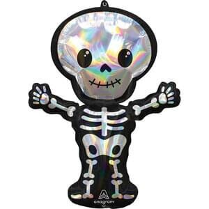 Iridescent Skeleton Holographic Super Shape