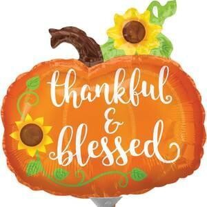 Thankful &amp; Blessed Pumpkin Mini Shape