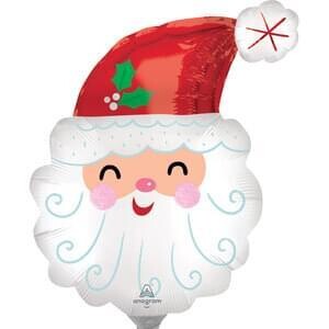 Anagram Smiley Satin Santa Head Super Shape