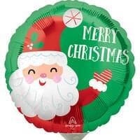 Smiley Satin Santa Christmas Mini Shape