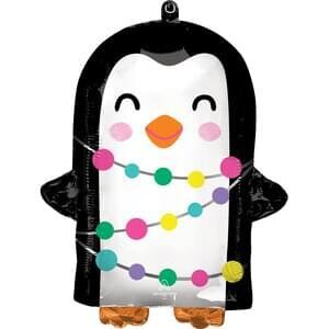 Bright Holiday Penguin Standard Shape