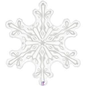 Batallic 38" Clear Snowflake Shape