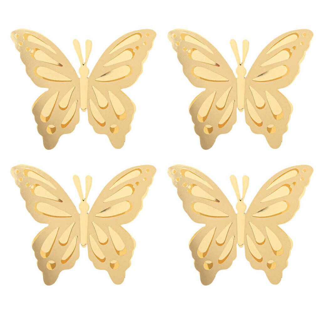 Gold Butterflies Small 4 inch (4ct)