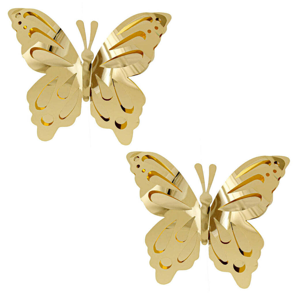 Gold Butterflies medium 8 inch (2ct)