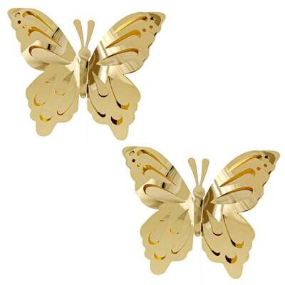 Gold Butterflies medium 8 inch (2ct)