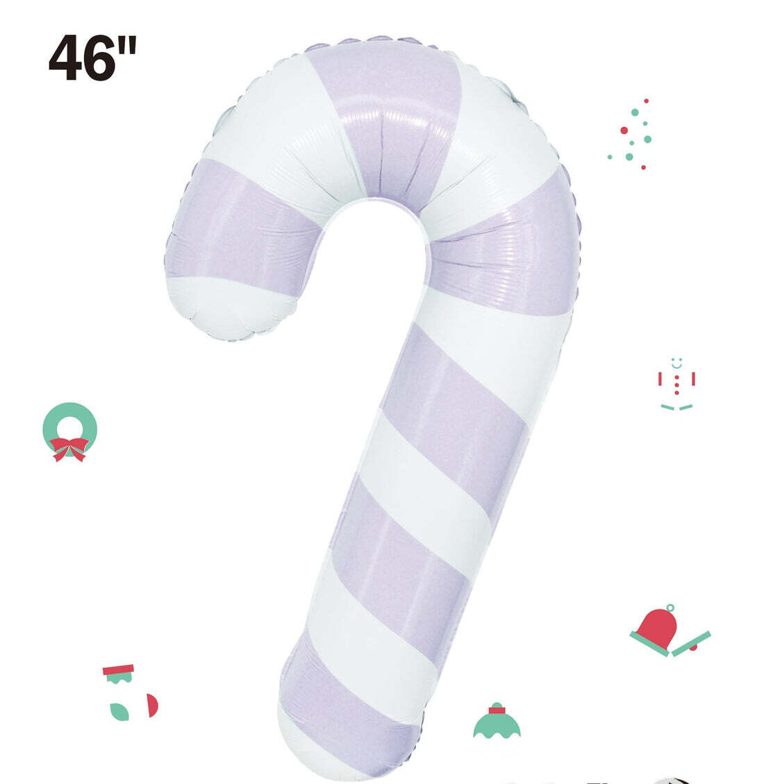 Matte Lilac Candy Cane 46&quot;