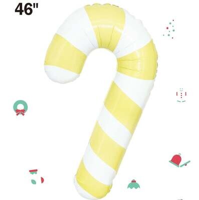 Matte Yellow Candy Cane 46&quot;