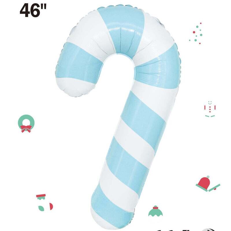 Matte Blue Candy Cane 46&quot;