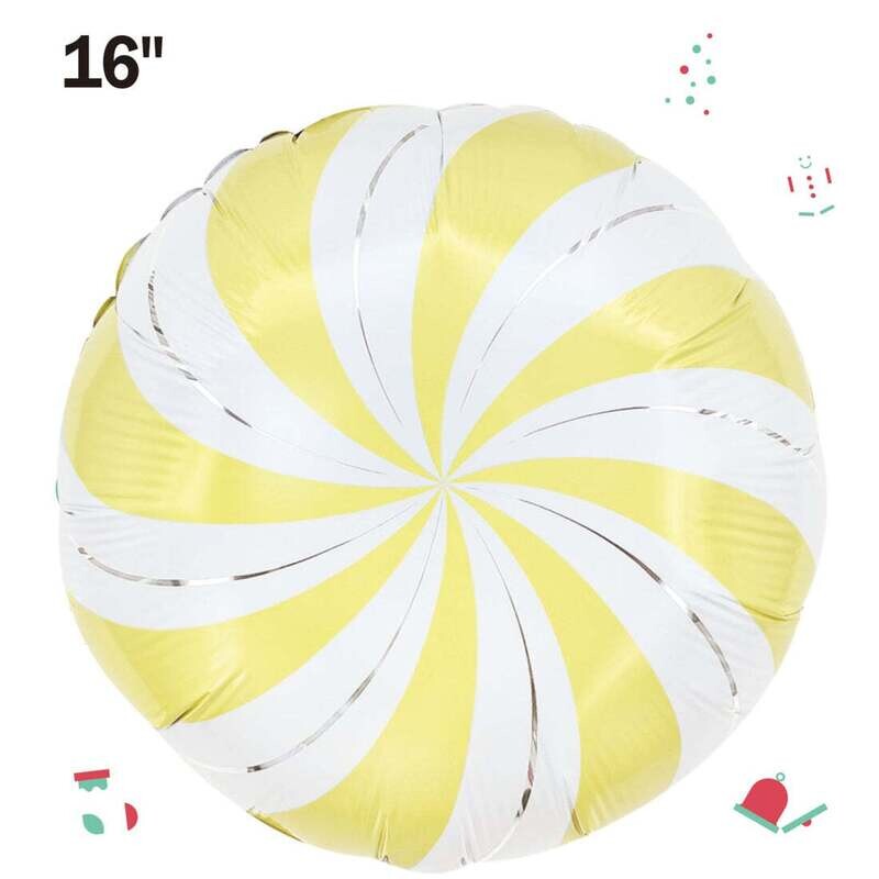 Matte Yellow Candy Foil Balloon 16&quot; (2 ct)