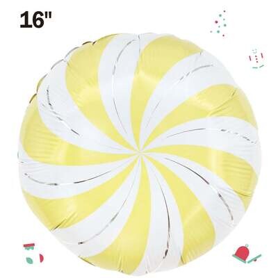 Matte Yellow Candy Foil Balloon 16&quot; (2 ct)