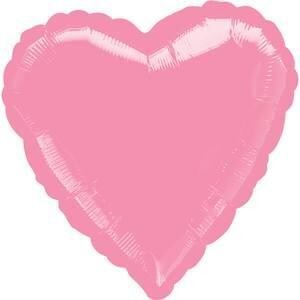 18" Metallic Pink Heart