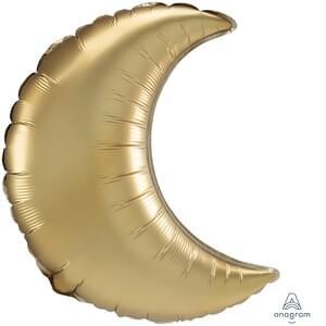 Anagram 26" Gold Sateen Crescent Super Shape