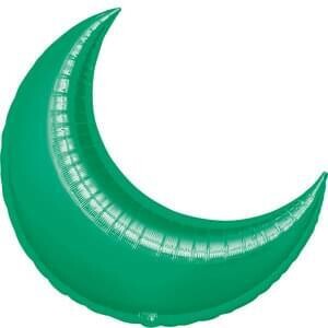Anagram 26&quot; Green Crescent Moon Super Shape