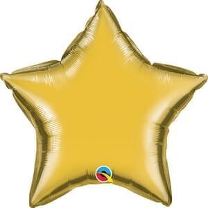 Metallic Gold Star Mini 9&quot;