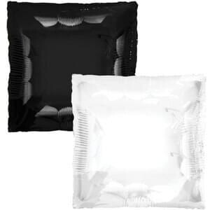 24&quot; Black &amp; White Squared