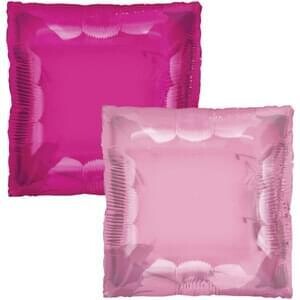 24&quot; Hot Pink &amp; Baby Pink Squared