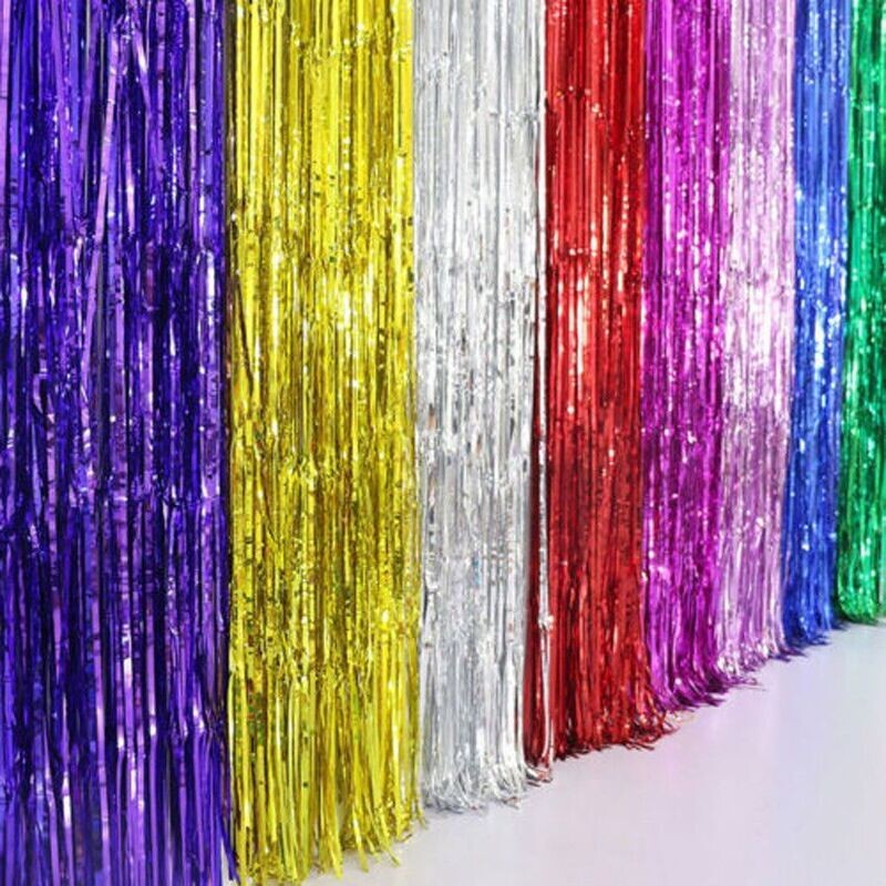 Foil Curtain 3ftX8ft (Choose Color)