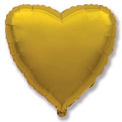 65" Gold Foil Heart