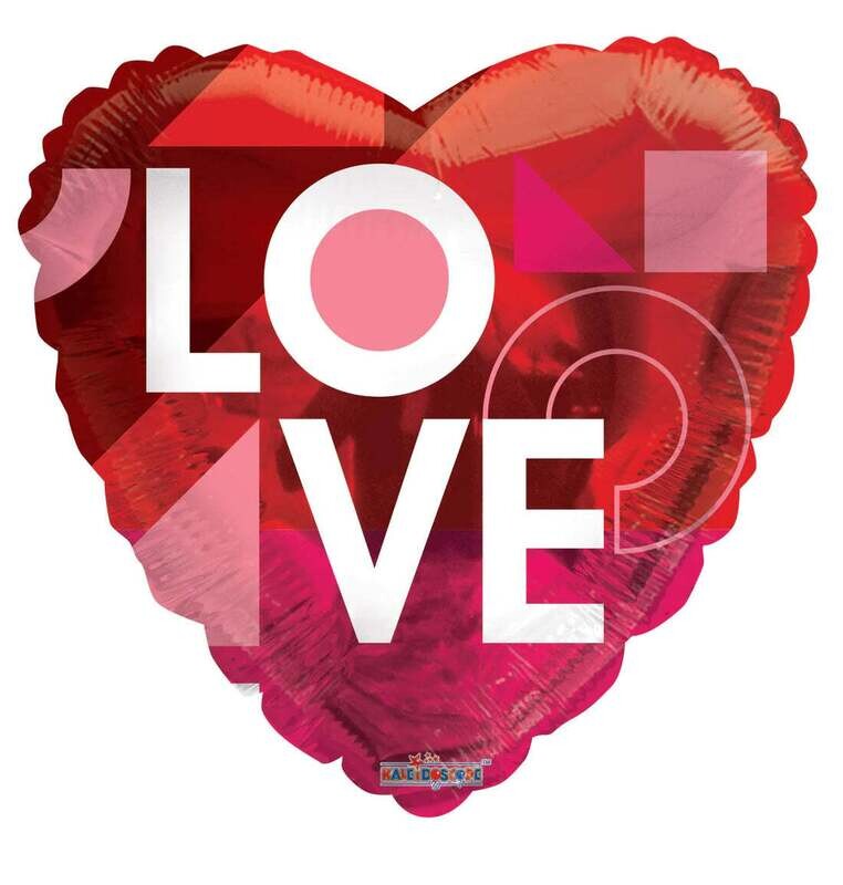 Love Heart Pink &amp; Red 18&quot;