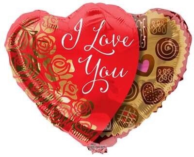 ConverUSA 22" I Love You Chocolate Box Balloons