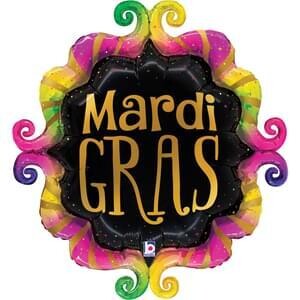 Betallic 28&quot; Mardi Gras Fancy Frame