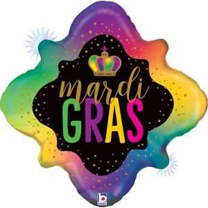 24" Opal Mardi Gras Holographic Shape