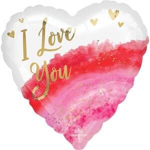 28&quot; Geode Watercolor Love Jumbo