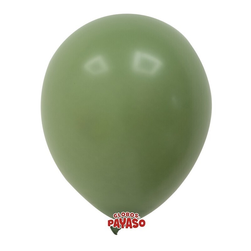 Globos Payaso 5&quot; Vintage Moss (100 Per Bag)