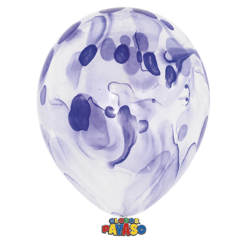 Globos Payaso 12&quot; Unicolor Violet Purple (50 Per Bag)