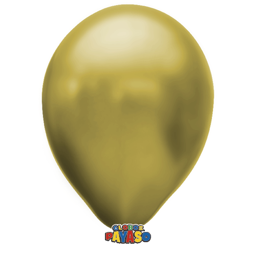 Globos Payaso 16&quot; Metallic Gold (50 Per Bag)