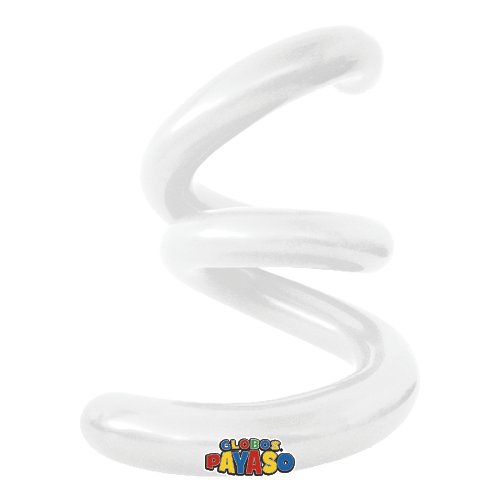 Globos Payaso 270 Pastel White (100 Per Bag)