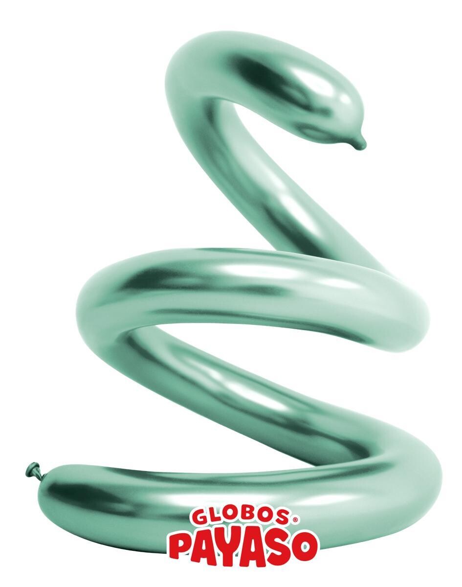 Globos Payaso 270 Platinum Reflex Green (100 Per Bag)
