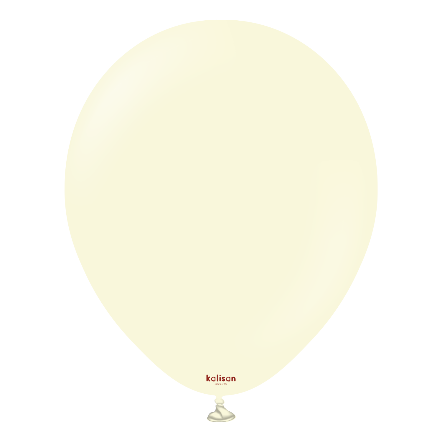Kalisan 12&quot; Macaron Pale Yellow (100 Per Bag)