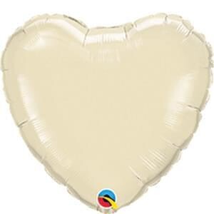 Pearl Ivory Micro 4&quot; Heart