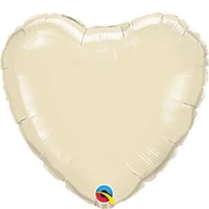 Pearl Ivory Micro 4" Heart