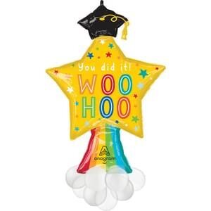Graduation Fun Woo Hoo Latex Accent super Shape