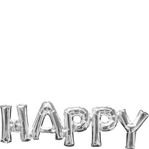 Happy Silver Block Phrase