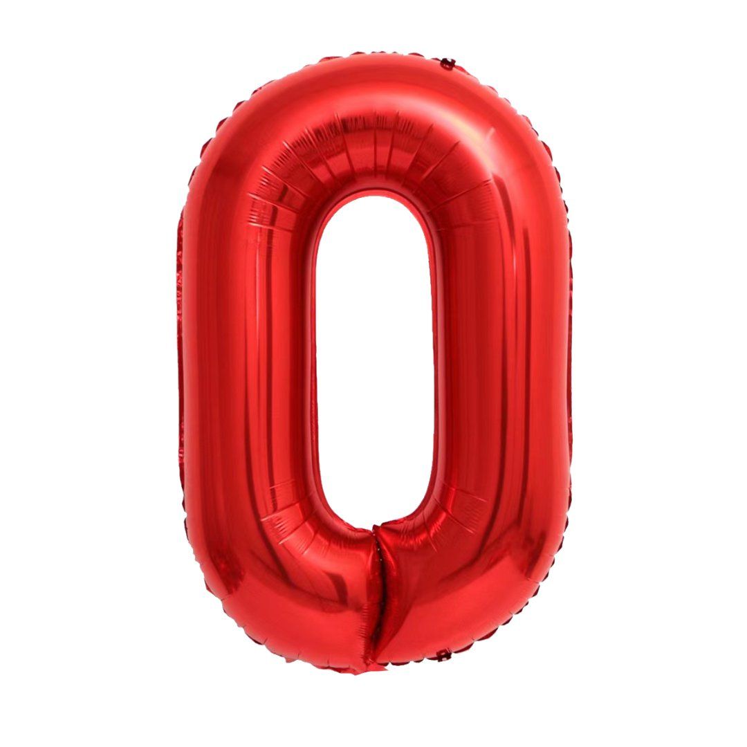 32&quot; Number 0 Red