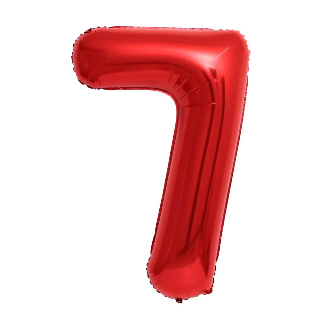 32&quot; Number 7 Red