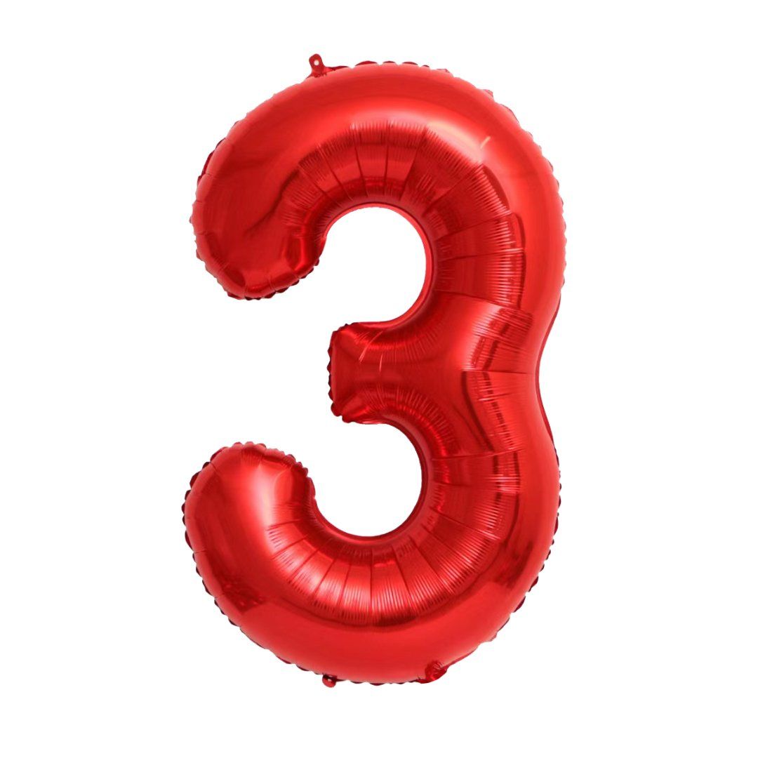 32&quot; Number 3 Red