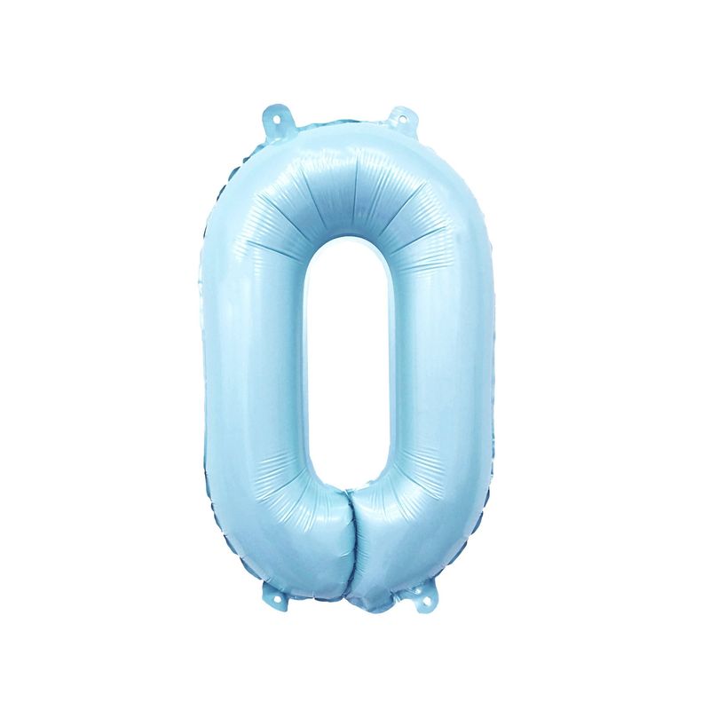 32&quot; Number 0 Pastel Blue