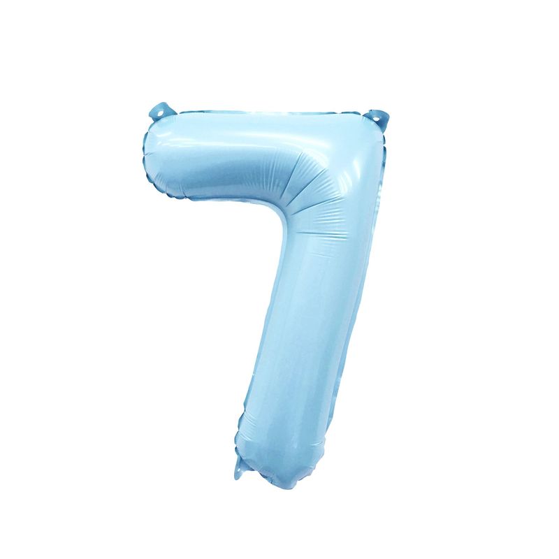 32&quot; Number 7 Pastel Blue