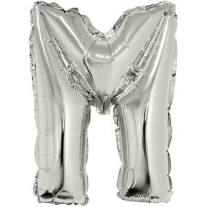 16&quot; Letter M Silver