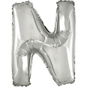 16&quot; Letter N Silver