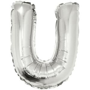 16&quot; Letter U Silver