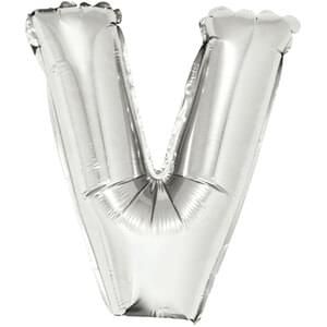 16&quot; Letter V Silver